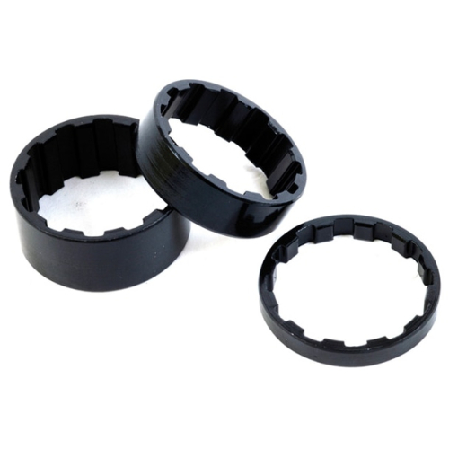 Splined Alloy Headset Spacers 118 inch 5  10  15 mm Pack of