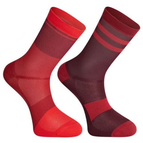 Sportive Mid Sock Twin Pack and burgundy  medium EU