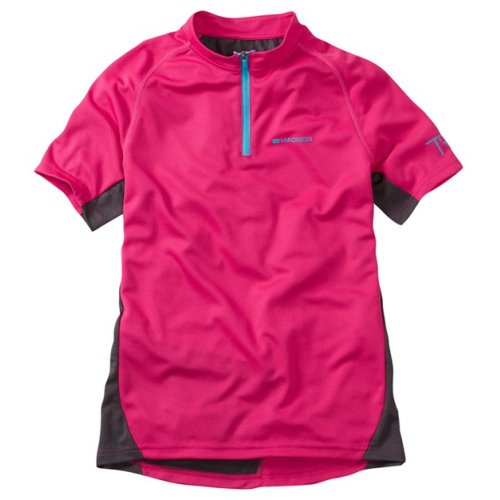 Trail youth short sleeved jersey bright berry age