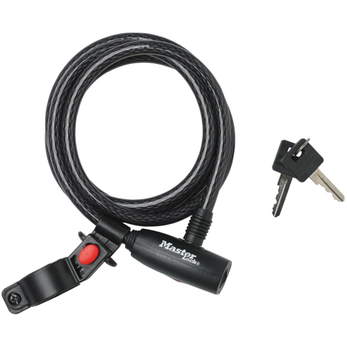 Master Lock Cable Key Lock 10mm x 1.8m [8232] Black