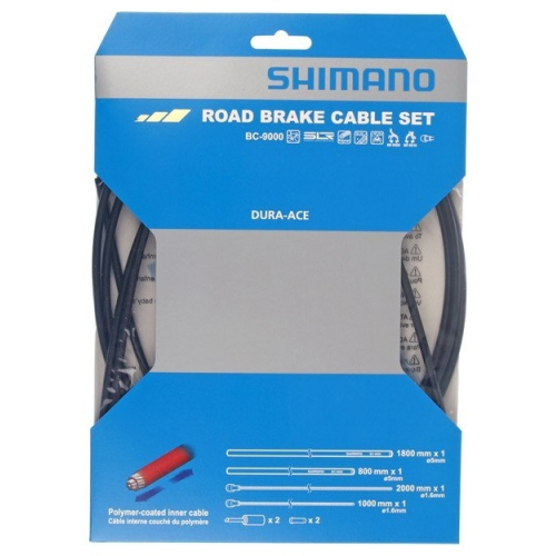 DuraAce Road brake cable set Polymer coated inners